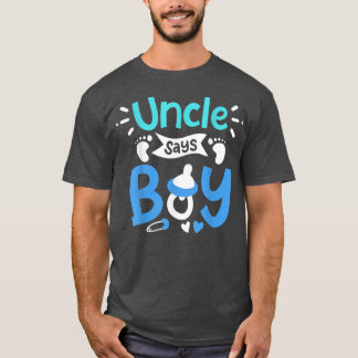 Camiseta Gender Reveal Uncle T-Shirt
