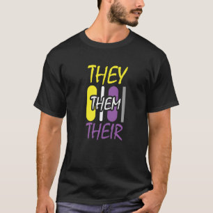 Camiseta Genderfluido do Orgulho Não-binário Direitos de Gê