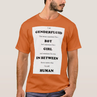 Camiseta Genderfluido e Ainda Humano