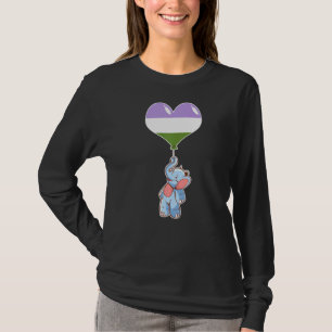 Camiseta Genderqueer Elephant Não-binary Gênero