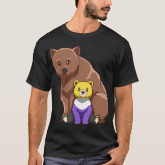 Camiseta Genderqueer Mama Bear Bonito Não Binário - Present