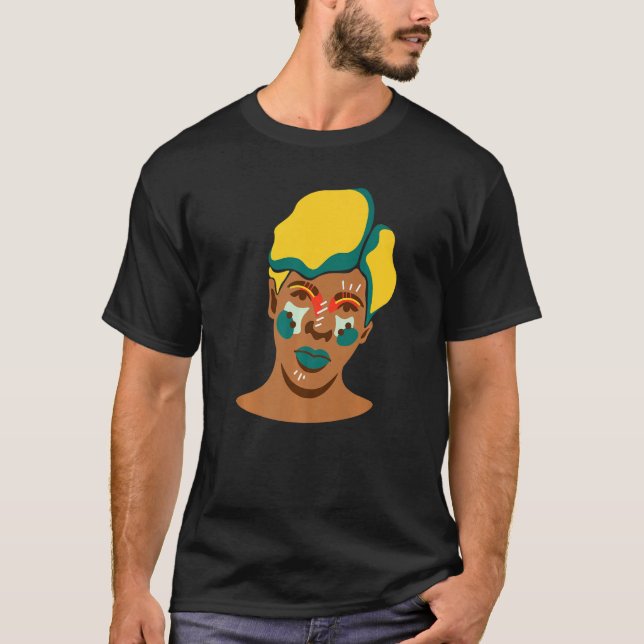 Camiseta Genderqueer Não Binário Colorido Lgbtq+ (Frente)
