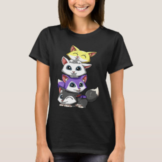 Camiseta Genderqueer Nonbinary Pride LGBTQ Foxes
