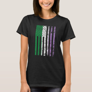 Camiseta Genderqueer Pride Flag Usa American Genderqueer Fl