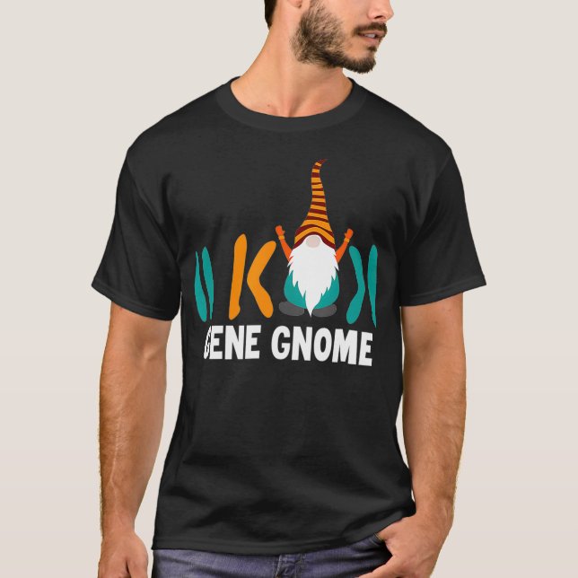 Camiseta Gene Gnomo Engraçado de Ciência (Frente)