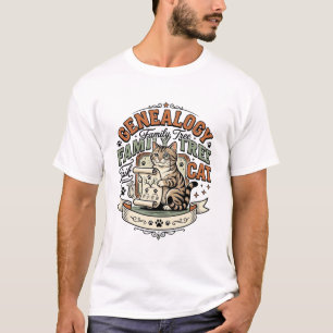Camiseta Genealogia Árvore Genealógica do Gato Genealogia Á
