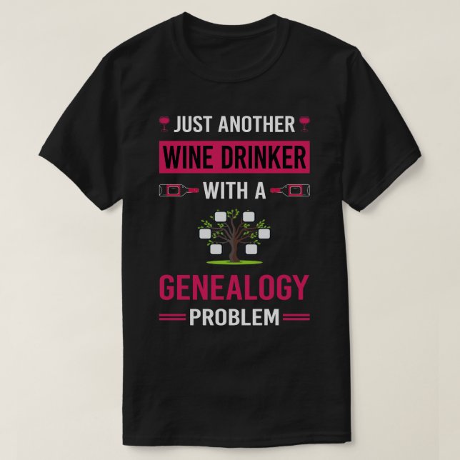 Camiseta Genealogia do Bebê-Vinho (Frente do Design)