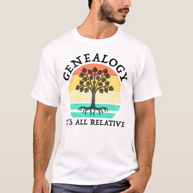 Camiseta Genealogia - Tudo é Relativo (Frente)