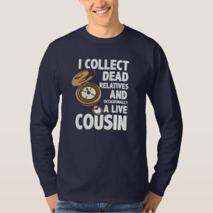 Camiseta Genealogista Coleciona História Familiar de Morto