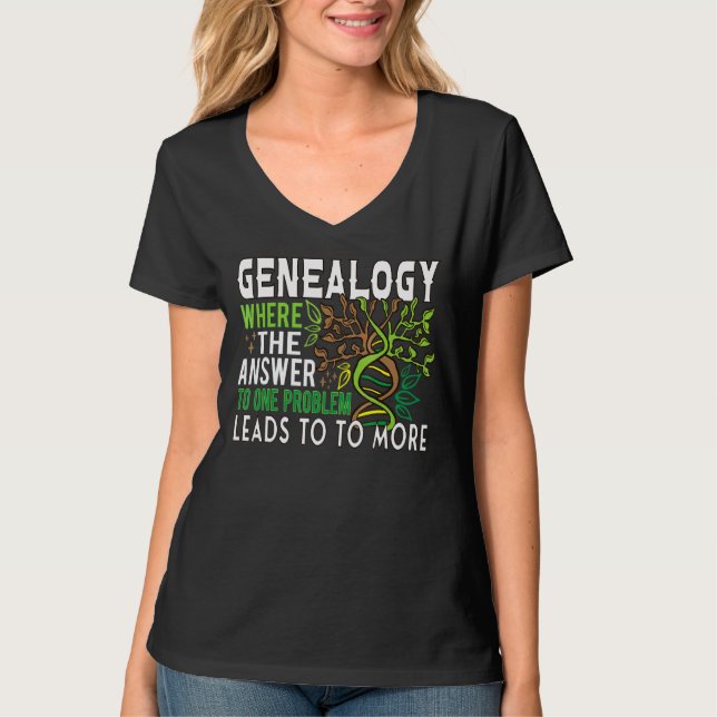 Camiseta Genealogista do Historiador da Família em Árvore F (Frente)