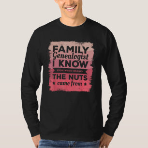 Camiseta Genealogista Familiar Eu Sei De Qual Ramo O Nu