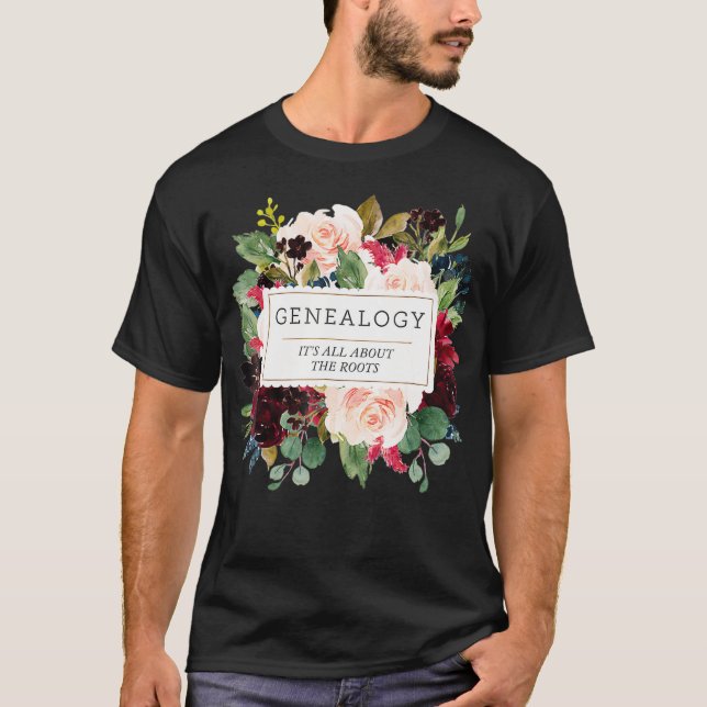 Camiseta Genealogista Genealogista Dão-de-Dama (Frente)