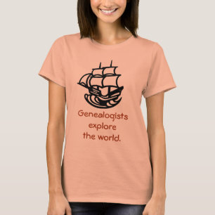 Camiseta - Genealogistas exploram o mundo