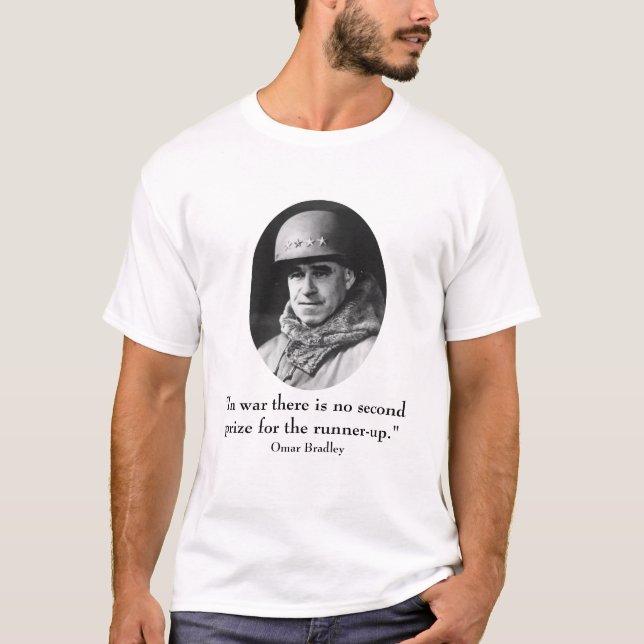 Camiseta General Bradley e citações (Frente)