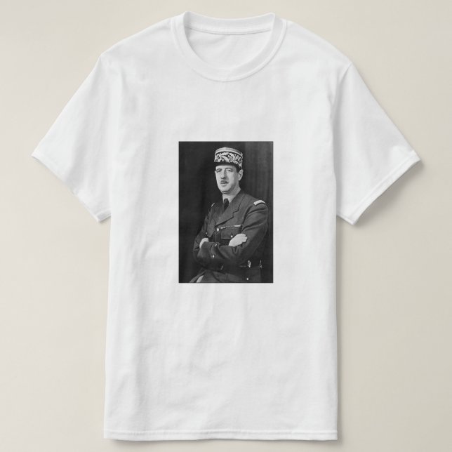 Camiseta General de Gaulle (Frente do Design)