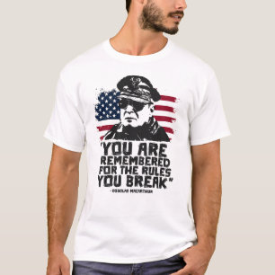 Camiseta General Douglas MacArthur WW2 Quote