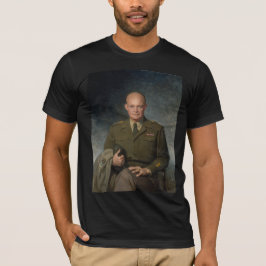 Camiseta General Dwight Eisenhower 5 Star - Retrato Pintado