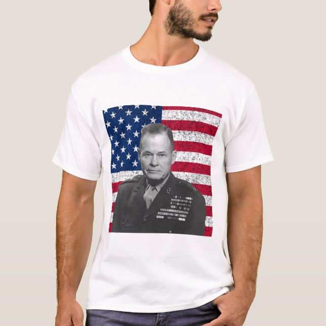 Camiseta General Extrator e a bandeira americana (Frente)