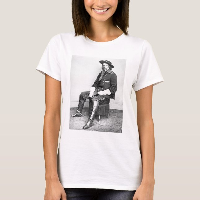 Camiseta General George A. Custer (foto b/w) (Frente)