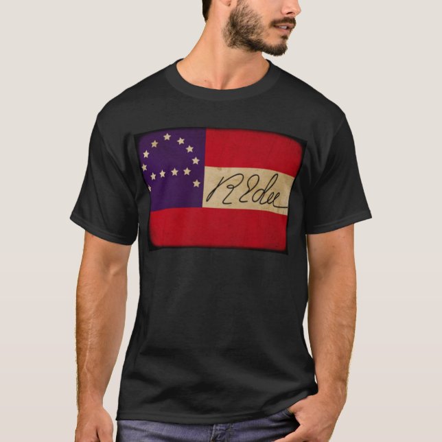 Camiseta General Lee Matriz Bandeira com assinatura (Frente)