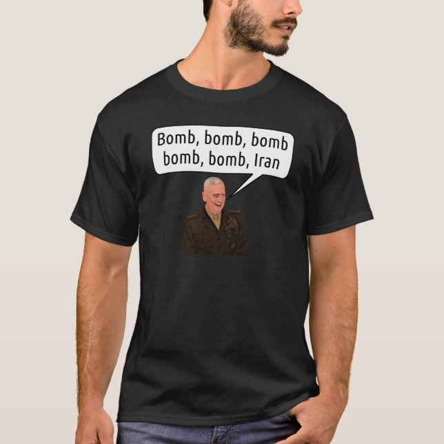 Camiseta General Mattis Canto Bomba Irã - o t-shirt dos (Frente)