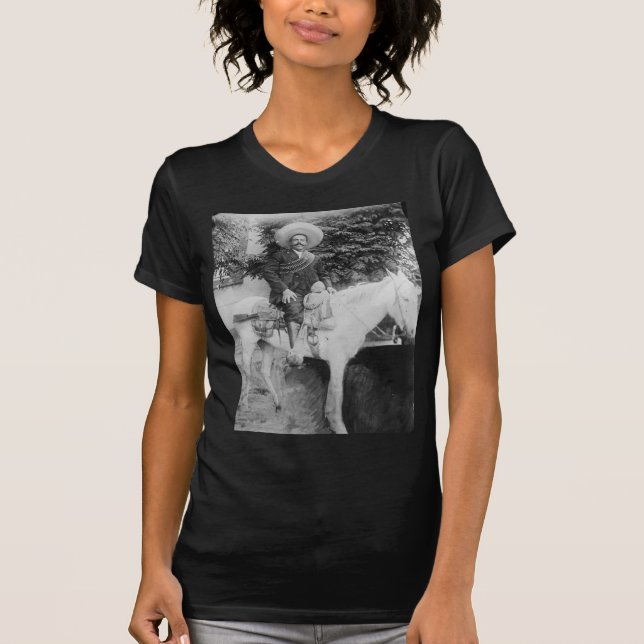 Camiseta General revolucionário mexicano de Pancho Villa (Frente)