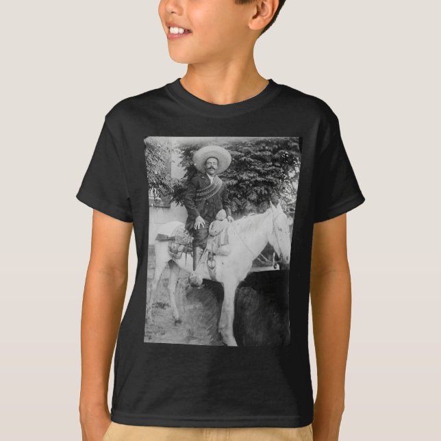 Camiseta General revolucionário mexicano de Pancho Villa (Frente)