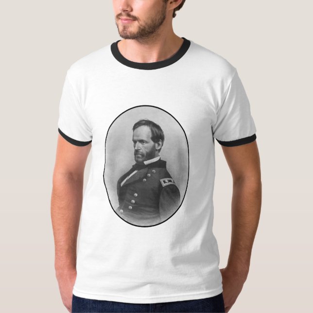 Camiseta General Sherman -- Herói da guerra civil (Frente)