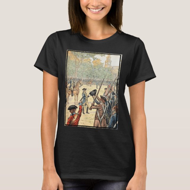 Camiseta General Washington Comandante do Exército Continen (Frente)
