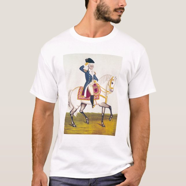 Camiseta General Washington em um carregador branco, c.1835 (Frente)