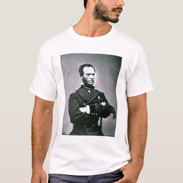 Camiseta General William T. Sherman (1820-91) (foto de b/w) (Frente)