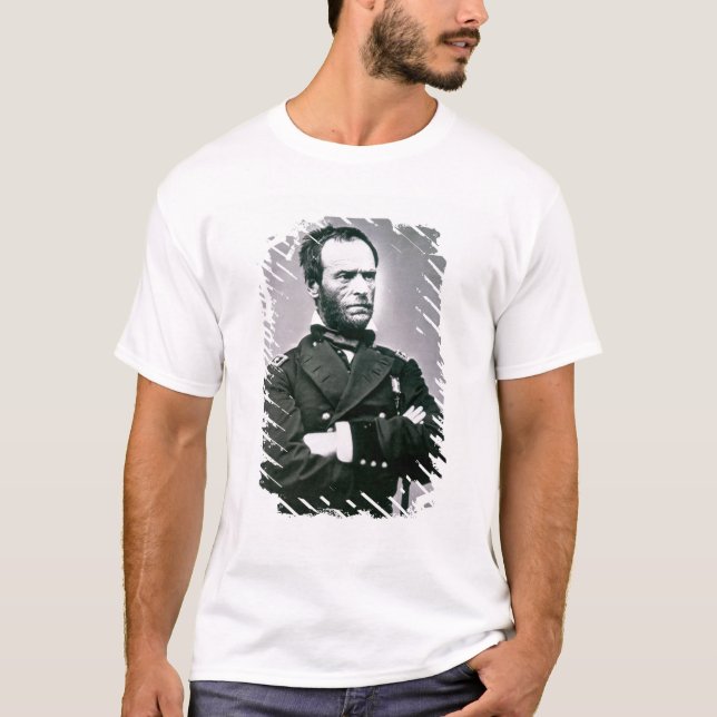 Camiseta General William T. Sherman (1820-91) (foto de b/w) (Frente)