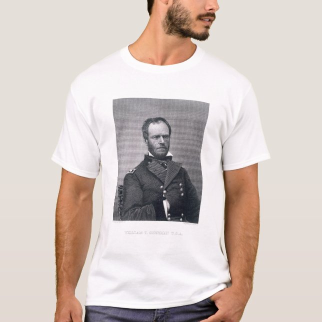 Camiseta General William Tecumseh Sherman, gravado após a (Frente)