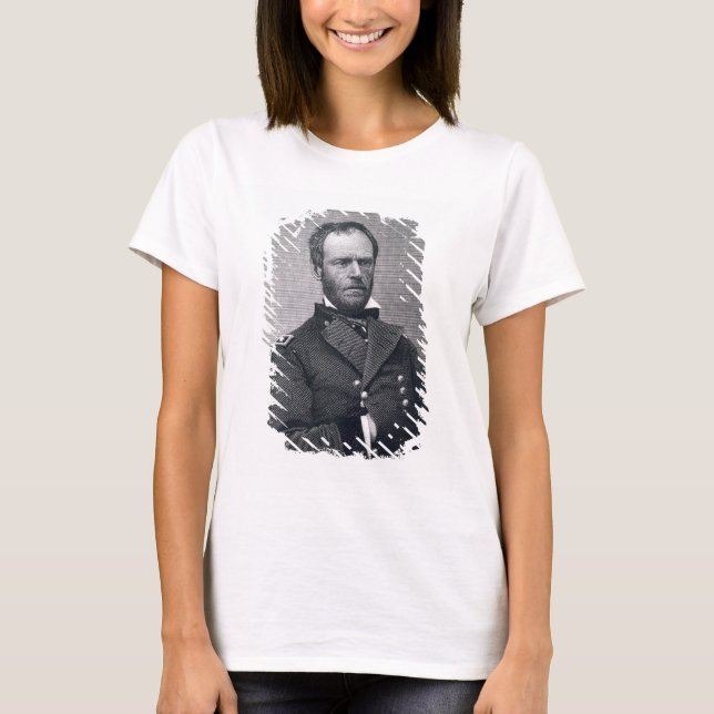 Camiseta General William Tecumseh Sherman, gravado após um (Frente)