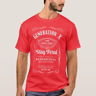 Camiseta Generation X Stay Feral Premiumriblend retro retro
