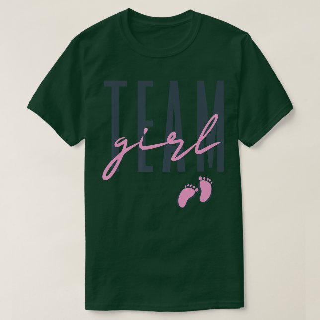 Camiseta Gênero da Equipe Revelar Chá de fraldas Rosa ou Az (Frente do Design)