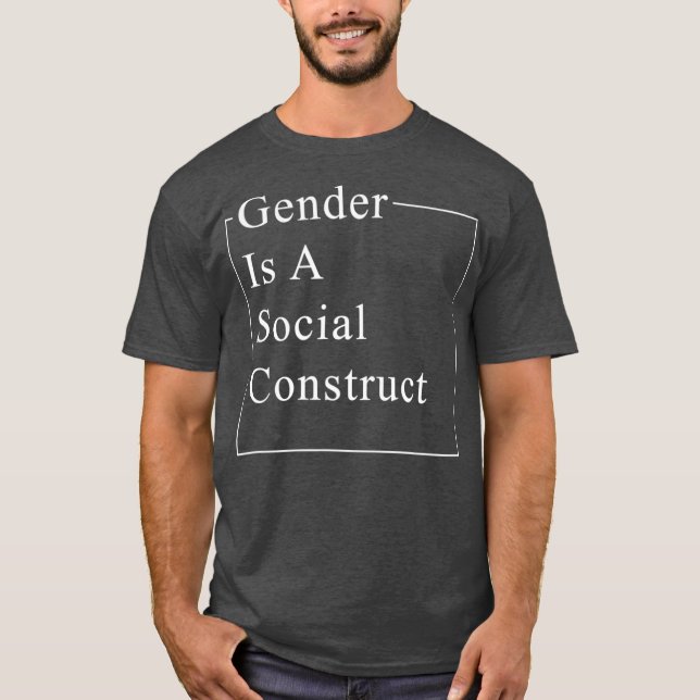 Camiseta Gênero é uma feminista construtiva social (Frente)