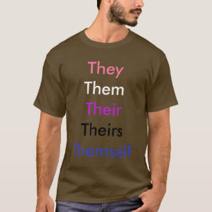 Camiseta Gênero Fluido de Pronome Personalizado