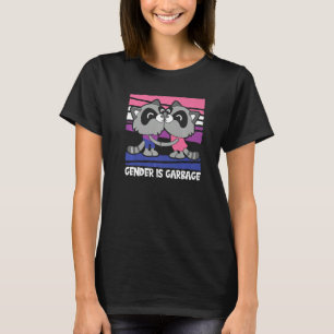 Camiseta Gênero Fluido Racoon Não Binário - Orgulho O Sexo