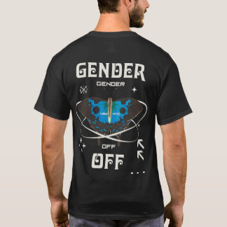 Camiseta Gênero fora da elipse BTF Escuro, Orgulho Não-Biná