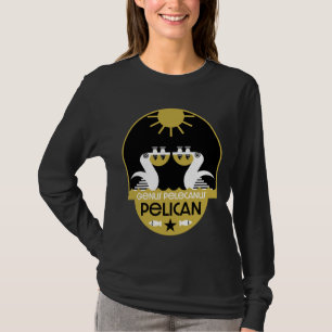 Camiseta Gênero Pelecanus Arte de Pássaros   