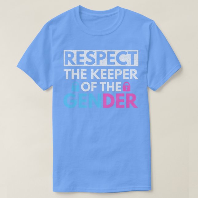 Camiseta Gênero Reveal Design para um Detentor do Gênero 37 (Frente do Design)