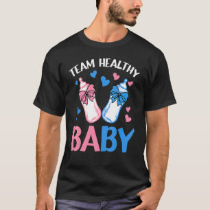 Camiseta Gênero Reveal Party Equipe Saudável Bebê