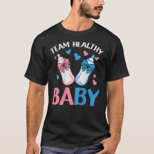 Camiseta Gênero Reveal Party Equipe Saudável Bebê