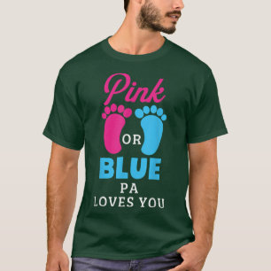 Camiseta Gênero Reveal Rosa Ou Azul Pa Te Ama