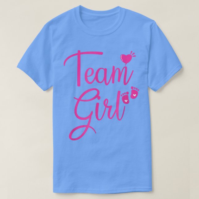 Camiseta Gênero Reveal Team Girl Pink 537 (Frente do Design)