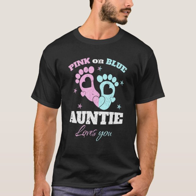 Camiseta Gênero Revel Rosa Ou Azul Anúncio Bebê Para Au (Frente)