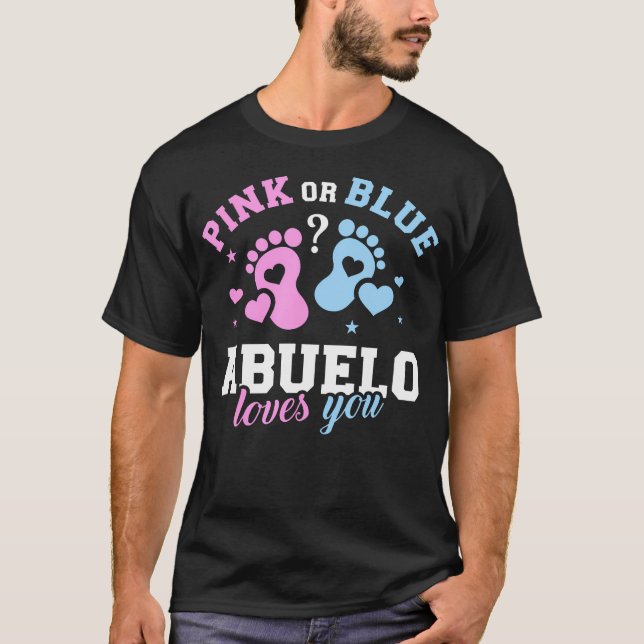 Camiseta Gênero revela abuelo avô T-Shirt (Frente)