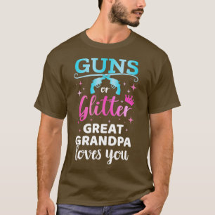 Camiseta Gênero revela armas ou excelente brilhante