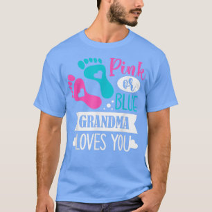 Camiseta Gênero Revela Gravidez Rosa Ou Azul Amores Da Avó